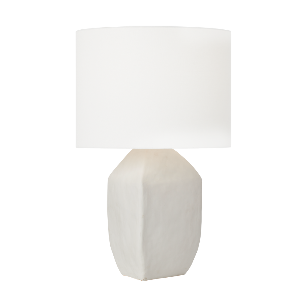 Sybert Medium Table Lamp Matte White Ceramic Bulbs Inc