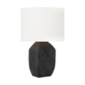 Sybert Medium Table Lamp Rough Black Ceramic Bulbs Inc