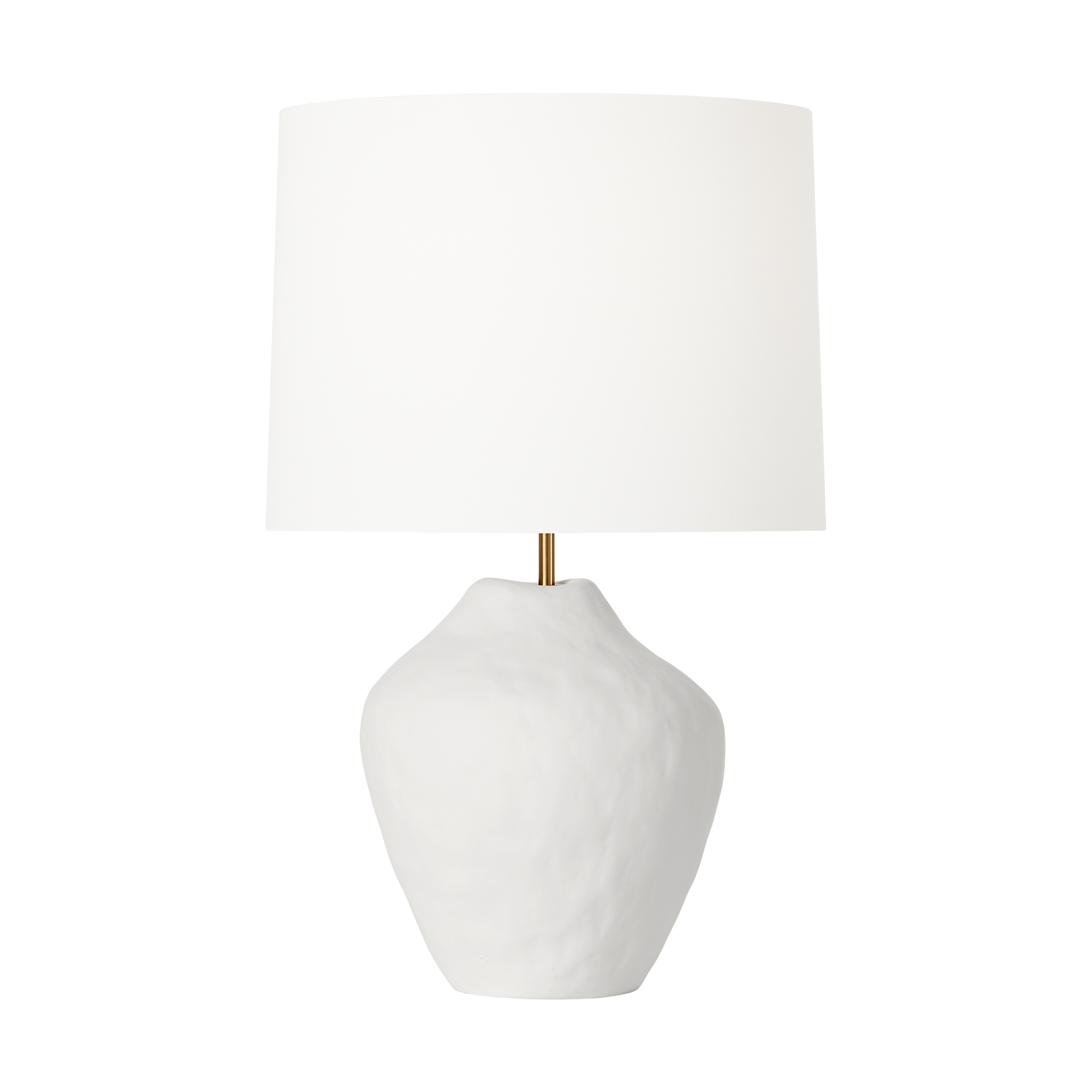 Cadley Medium Table Lamp Matte White Ceramic Bulbs Included