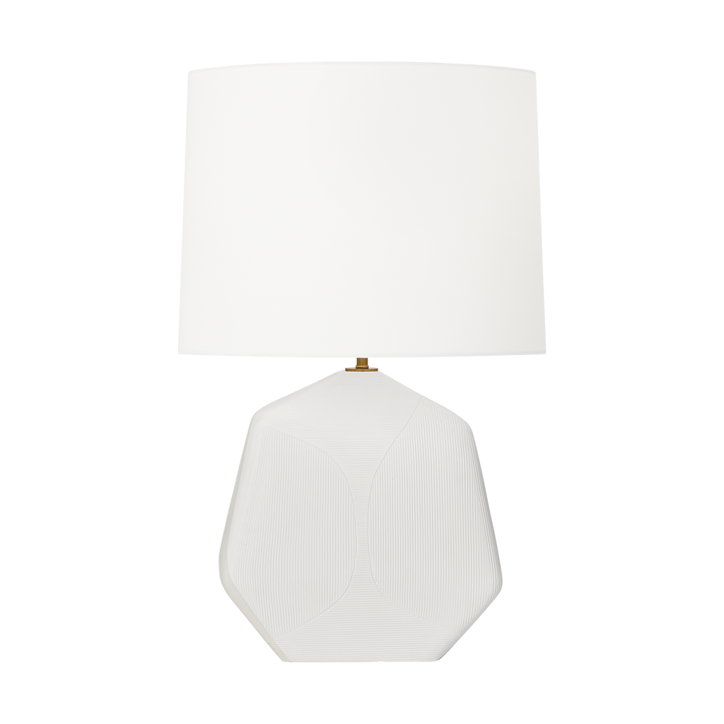Tallulah Medium Table Lamp Matte White Ceramic Bulbs Included