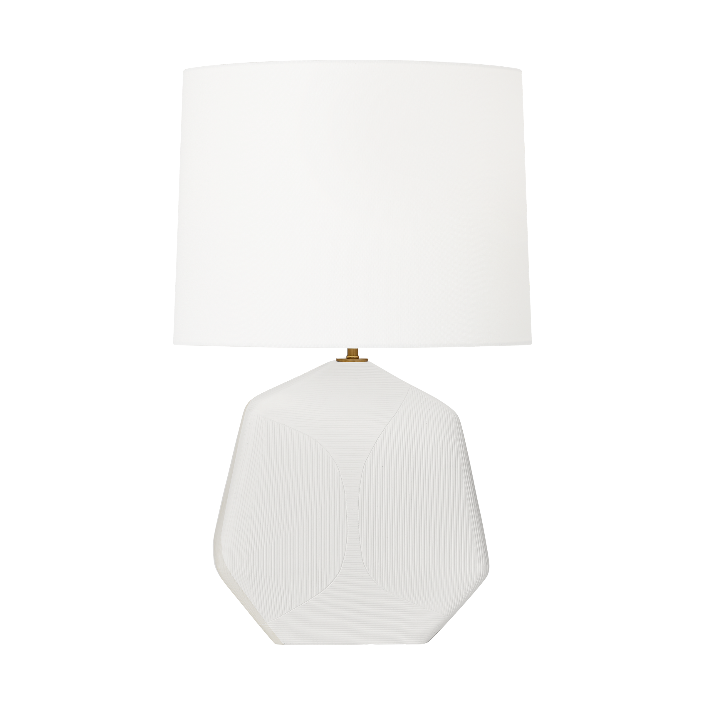 Tallulah Medium Table Lamp Matte White Ceramic Bulbs Included