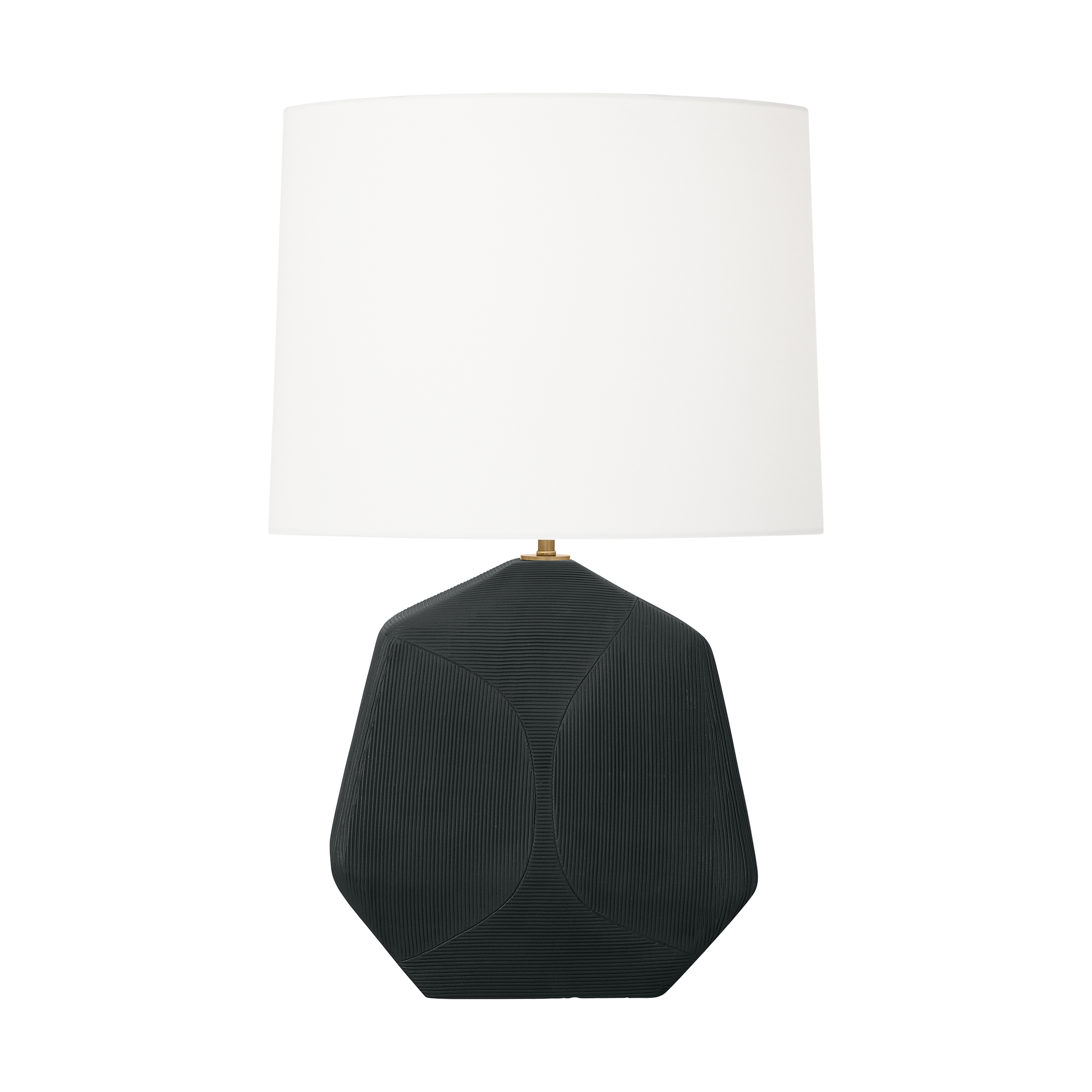 Tallulah Medium Table Lamp Rough Black Ceramic Bulbs Inc