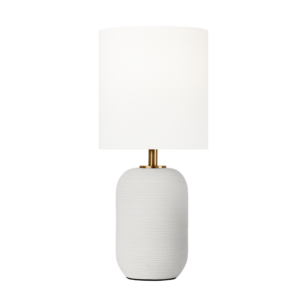 Fanny Small Table Lamp Matte White Ceramic Bulbs Included