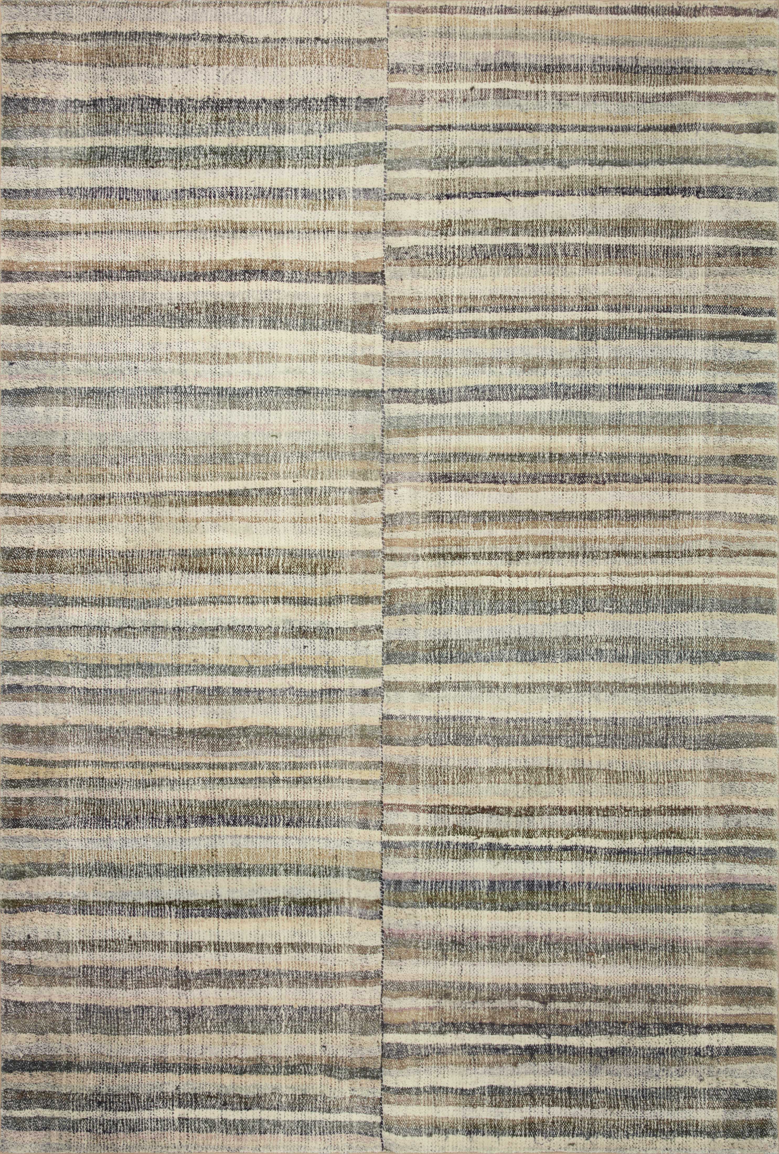 Chris Loves Julia x Loloi | Humphrey Collection | Natural / Moss | HUM-01