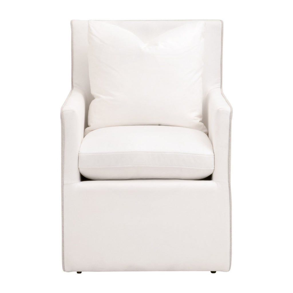 Harmony Arm Chair with Casters | LiveSmart Peyton Pearl
