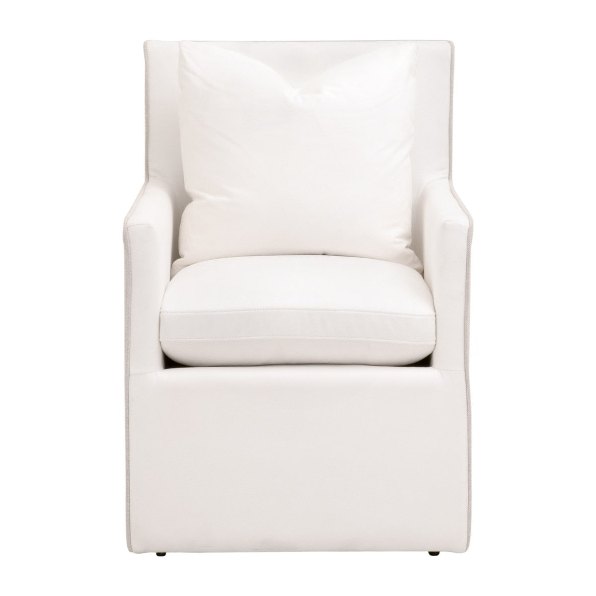 Harmony Arm Chair with Casters | LiveSmart Peyton Pearl