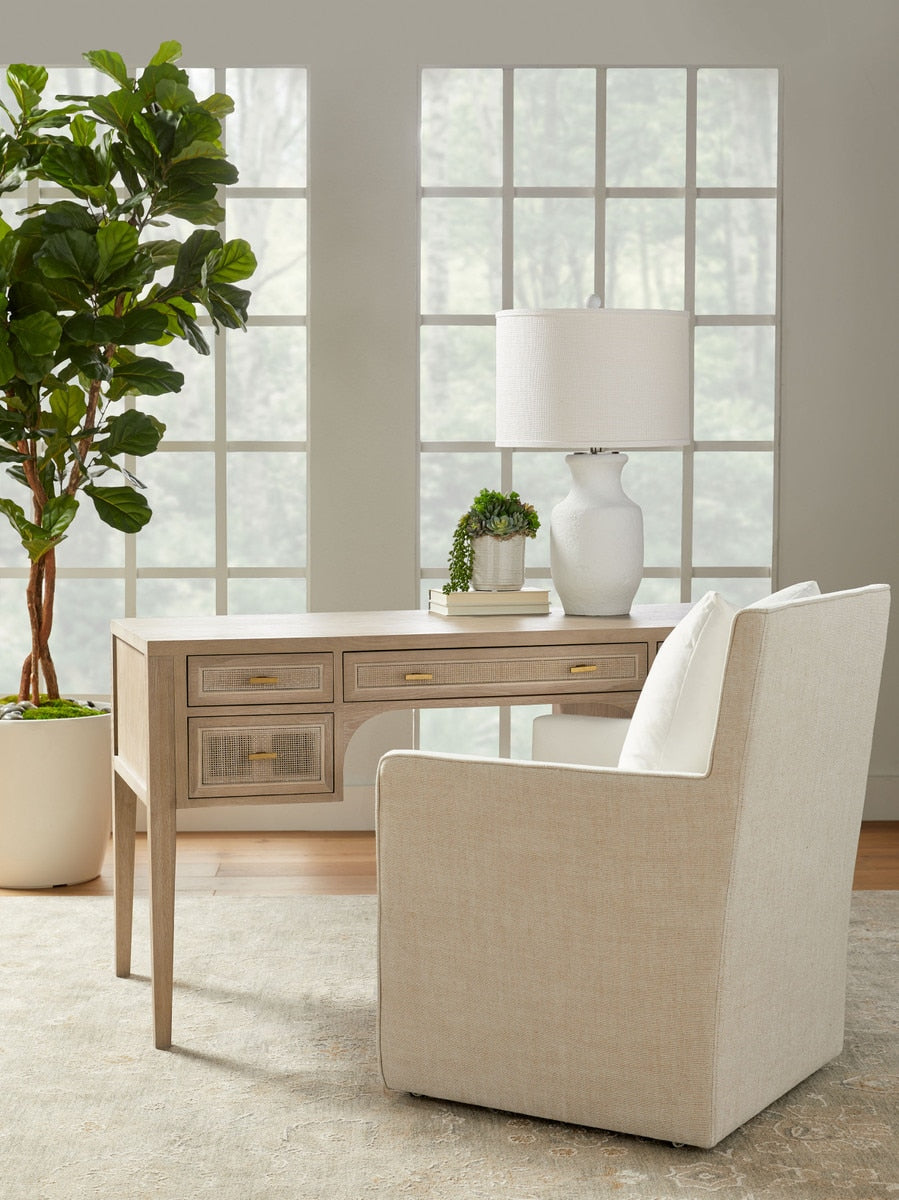 Harmony Arm Chair with Casters | LiveSmart Peyton Pearl