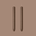 Blitzen Cylindrical Candles | Hazelnut