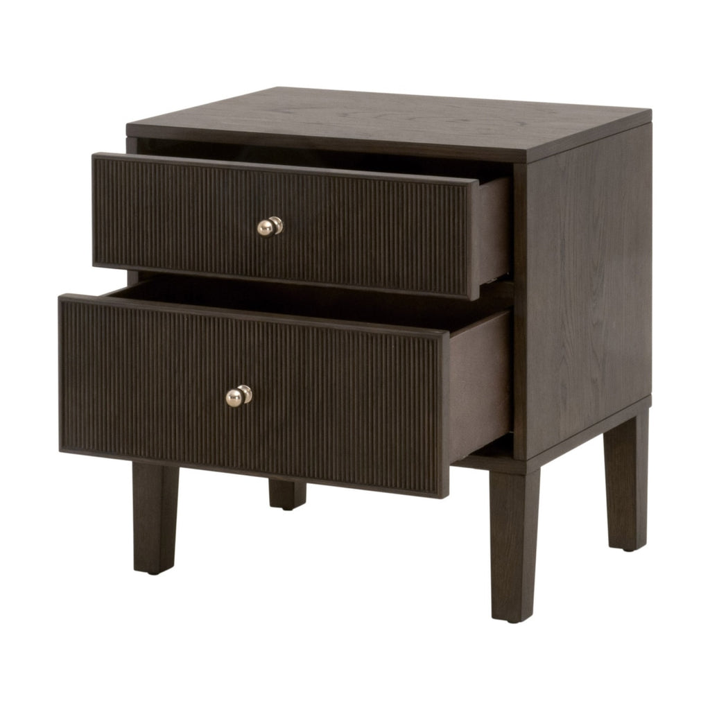 Highland 2-Drawer Nightstand | Dutch Brown Oak