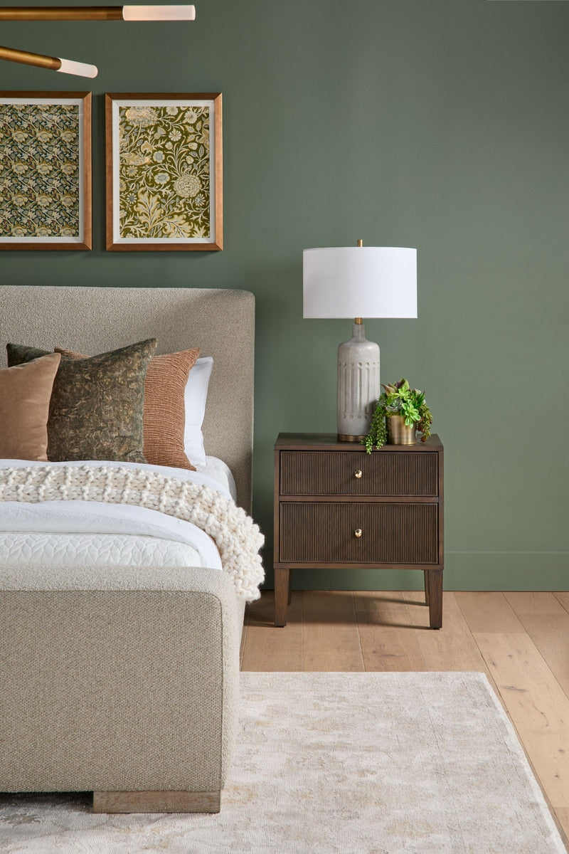 Highland 2-Drawer Nightstand | Dutch Brown Oak
