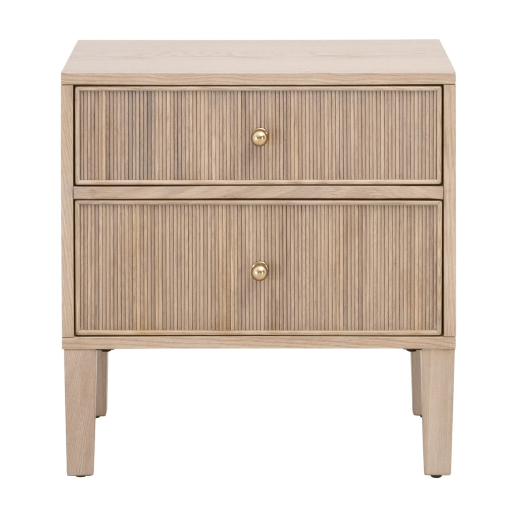 Highland 2-Drawer Nightstand | Natural Oak