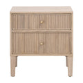 Highland 2-Drawer Nightstand | Natural Oak