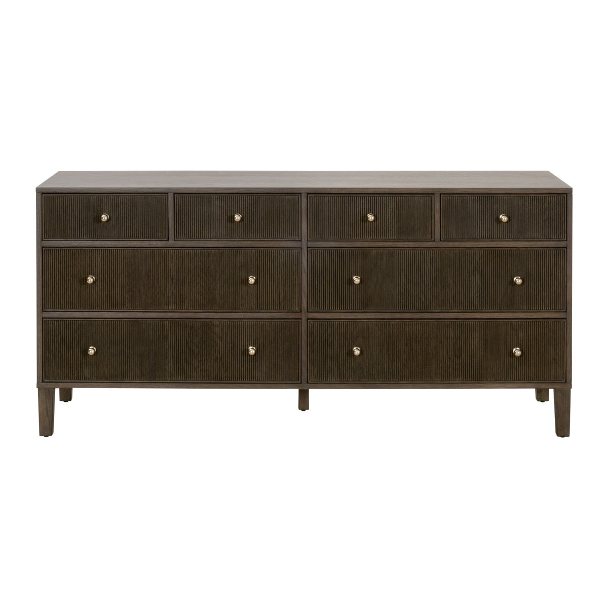 Highland 8-Drawer Double Dresser | Dutch Brown Oak