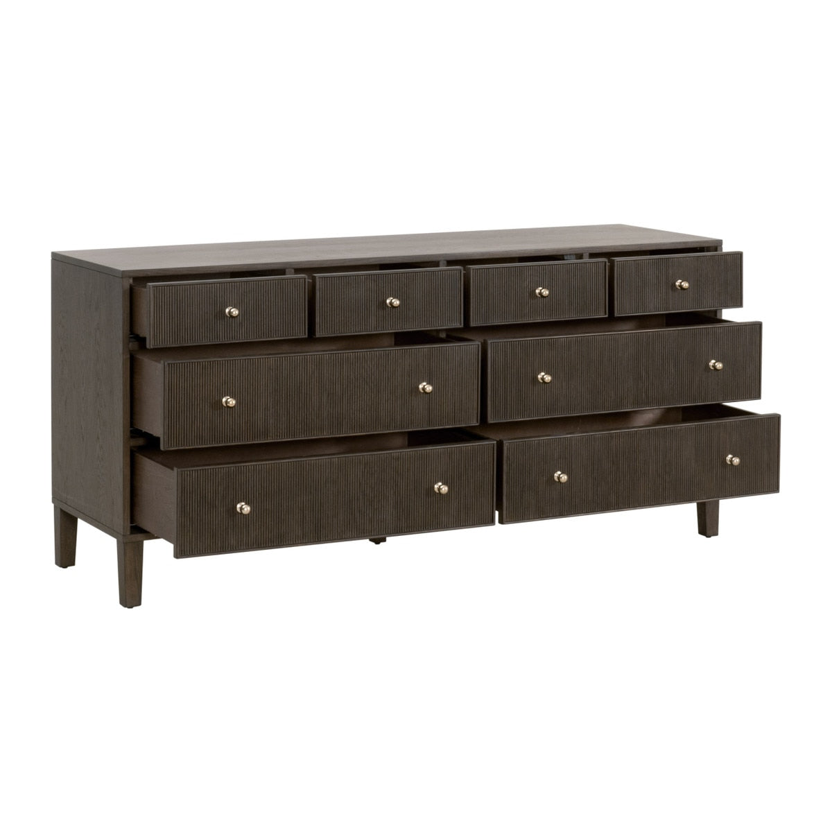 Highland 8-Drawer Double Dresser | Dutch Brown Oak