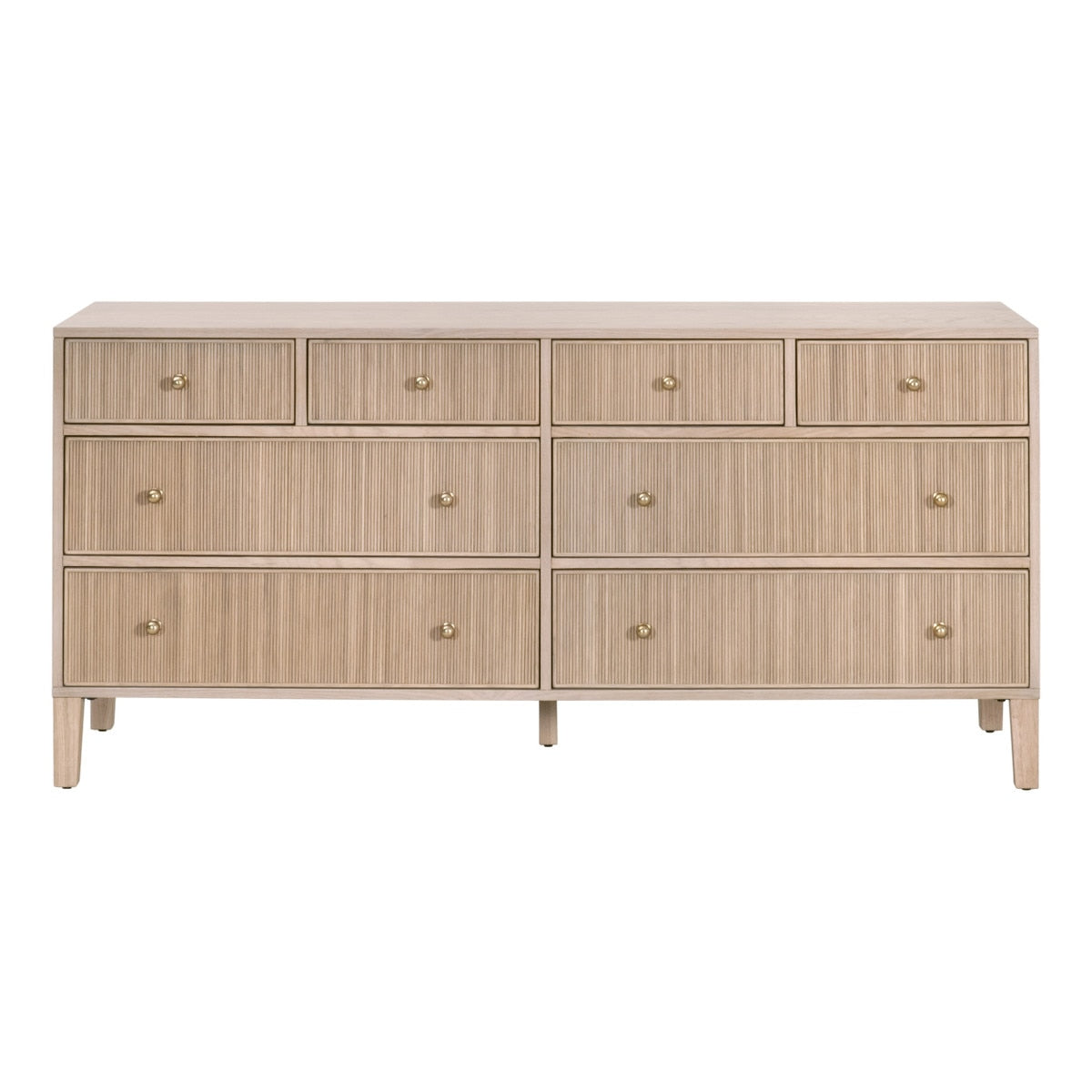 Highland 8-Drawer Double Dresser | Natural Oak