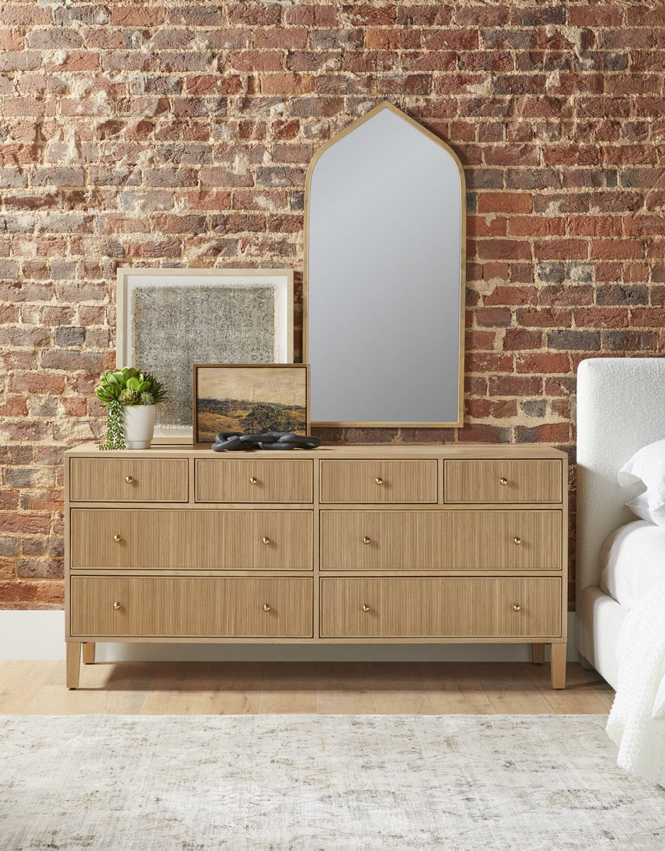 Highland 8-Drawer Double Dresser | Natural Oak