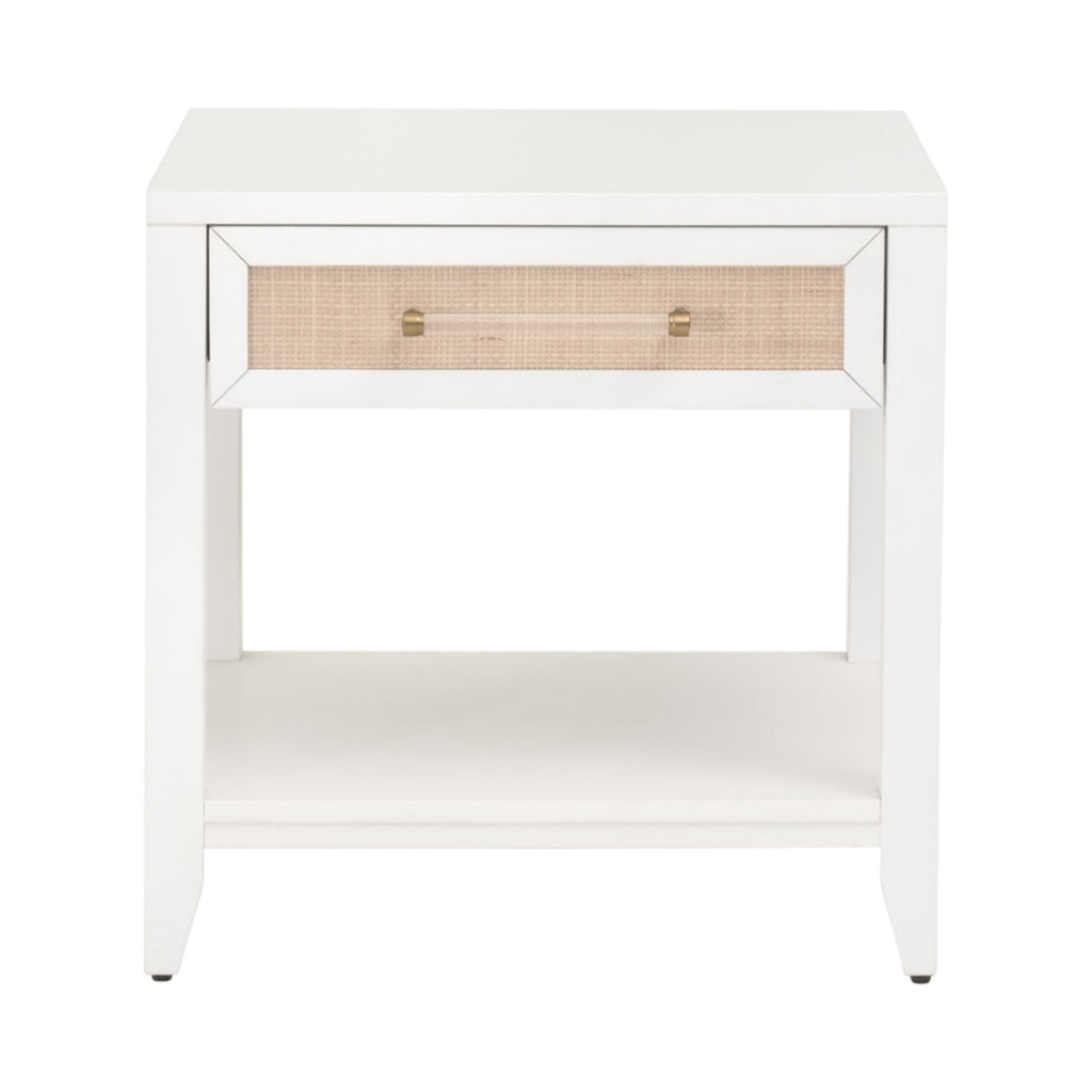 Holland 1-Drawer Side Table | Matte White