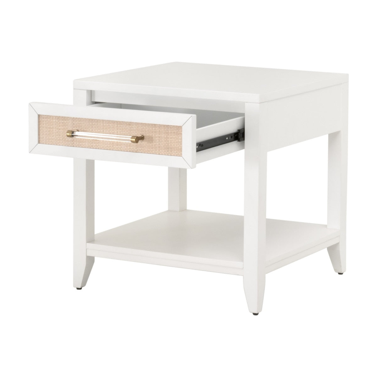 Holland 1-Drawer Side Table | Matte White