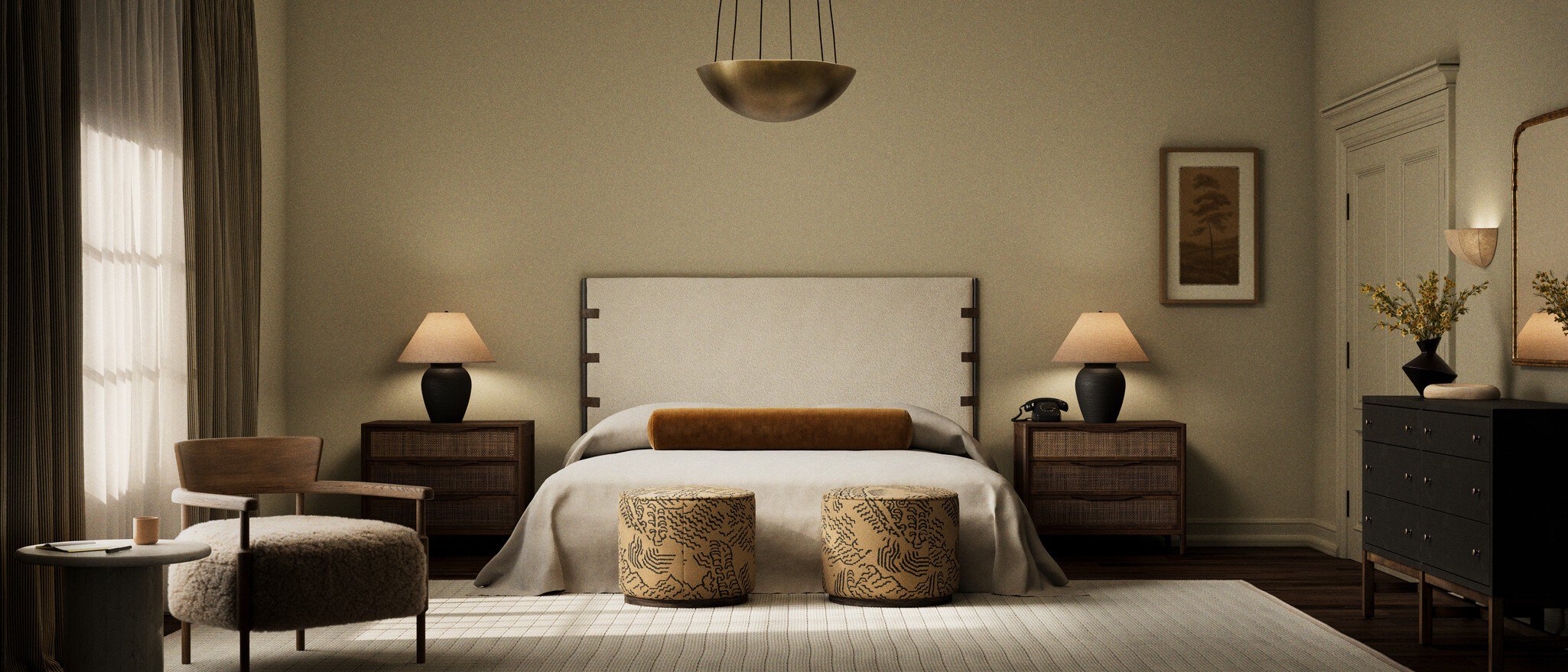 Anderson Bed - Knoll Natural | King