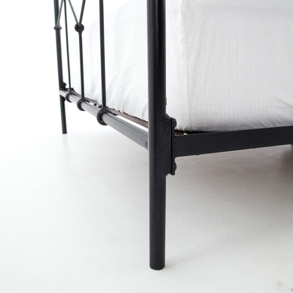 Casey Bed - Sandblasted Vintage Black | King