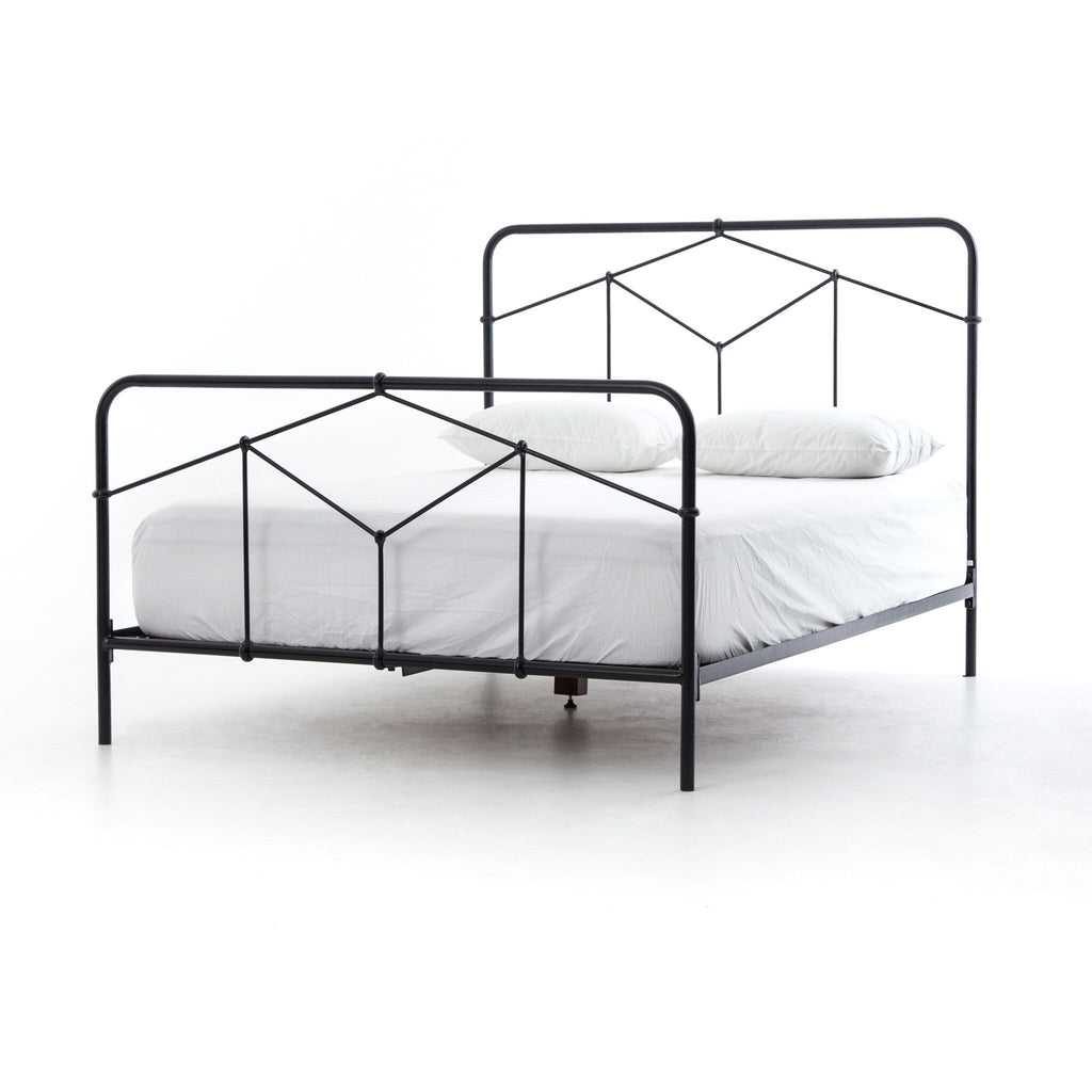 Casey Bed - Sandblasted Vintage Black | King