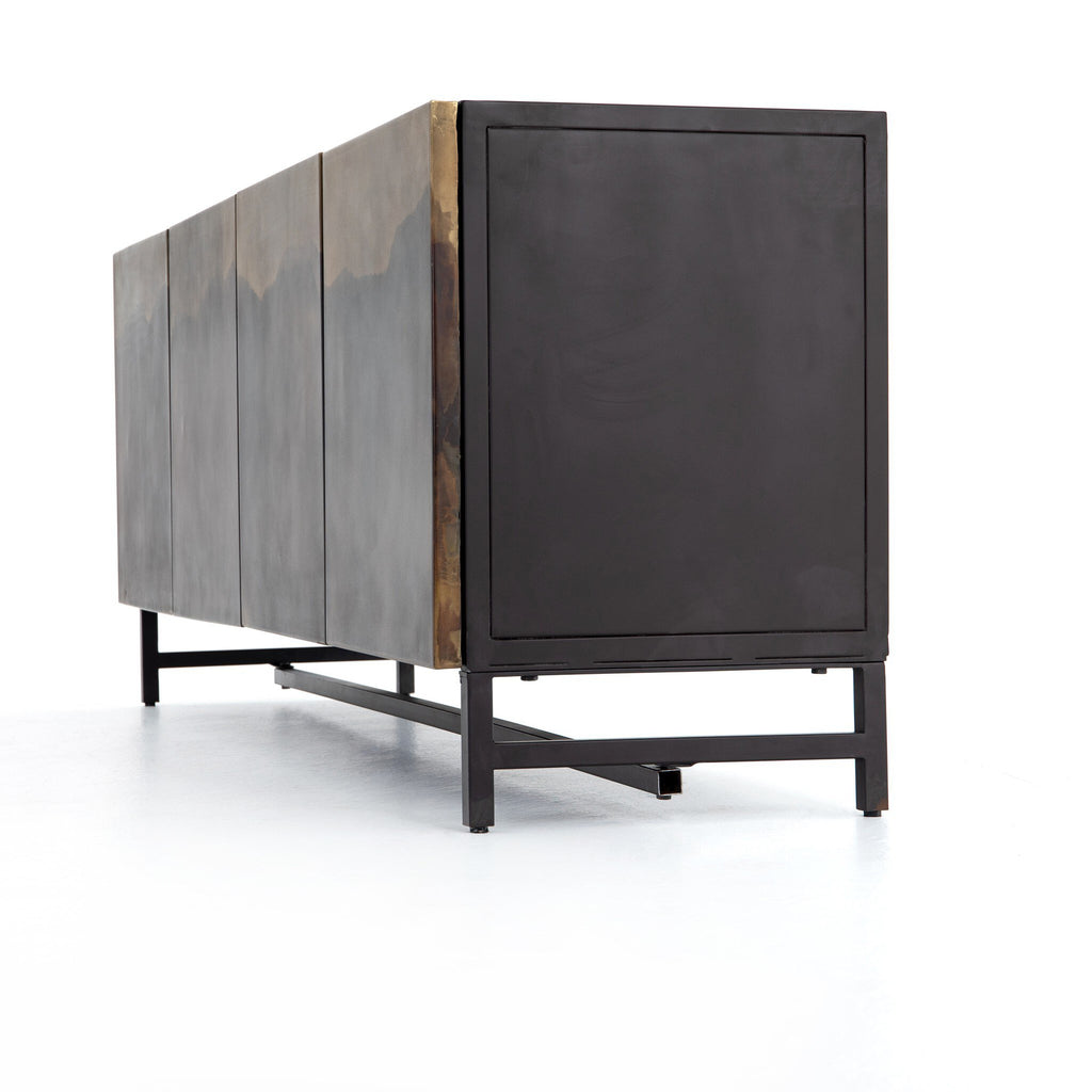 Stormy Media Console - Aged Brown