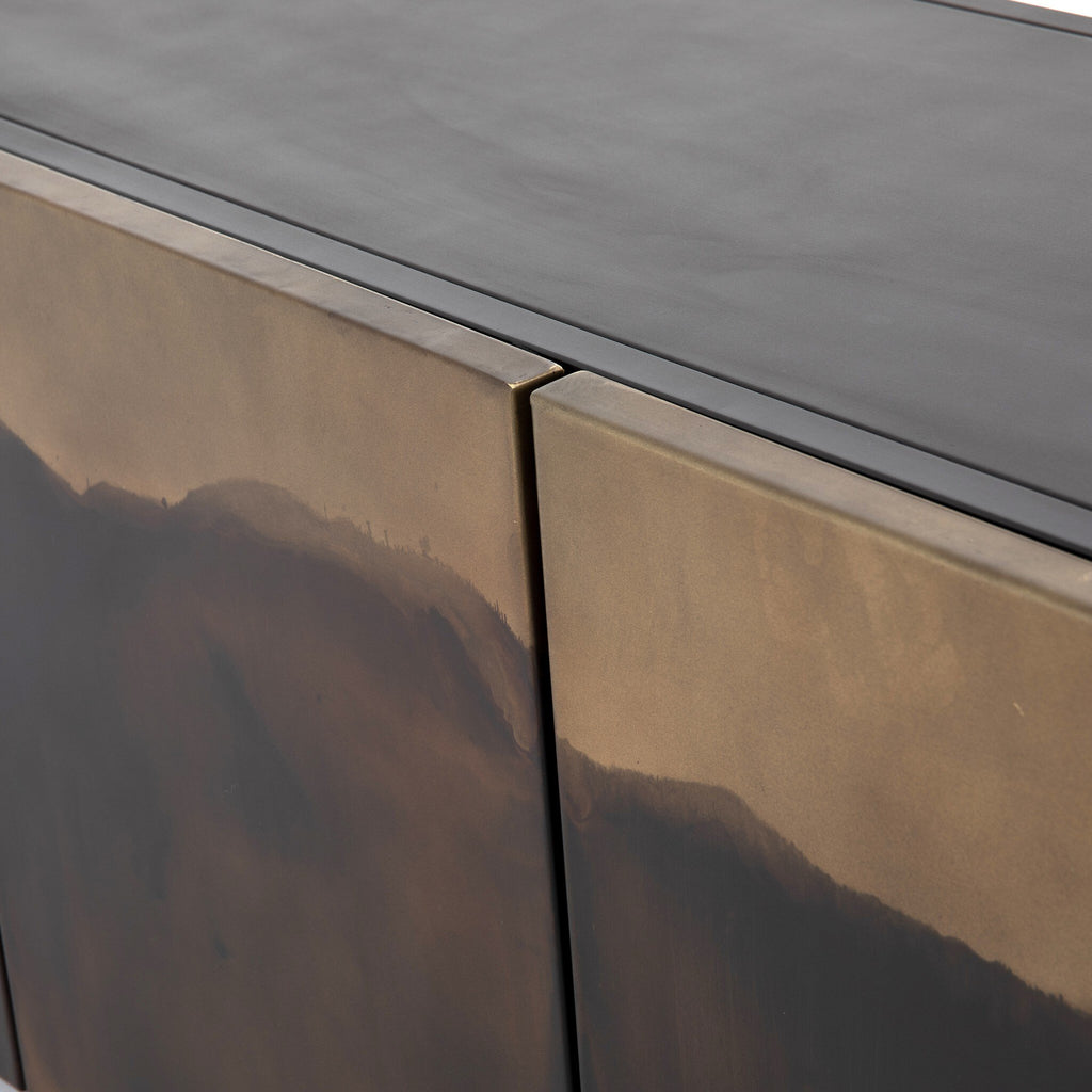 Stormy Media Console - Aged Brown