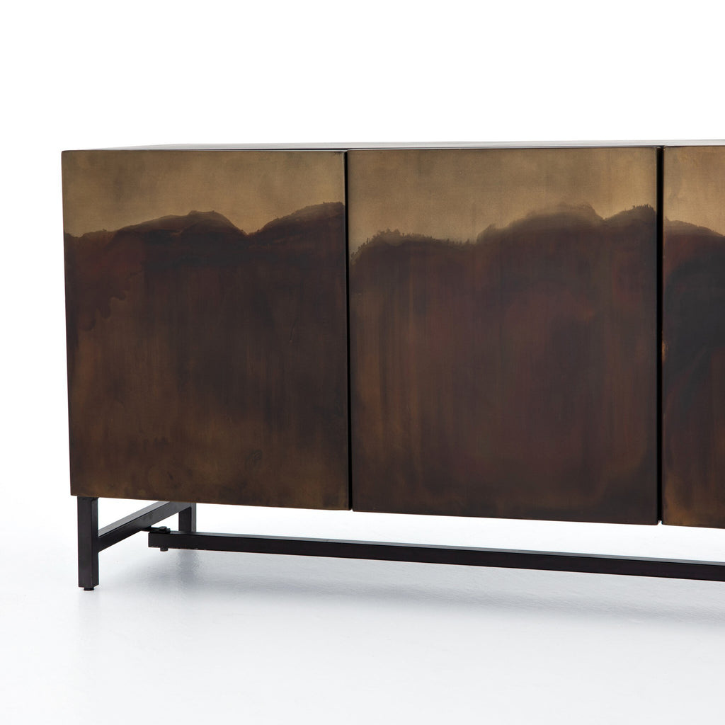 Stormy Media Console - Aged Brown