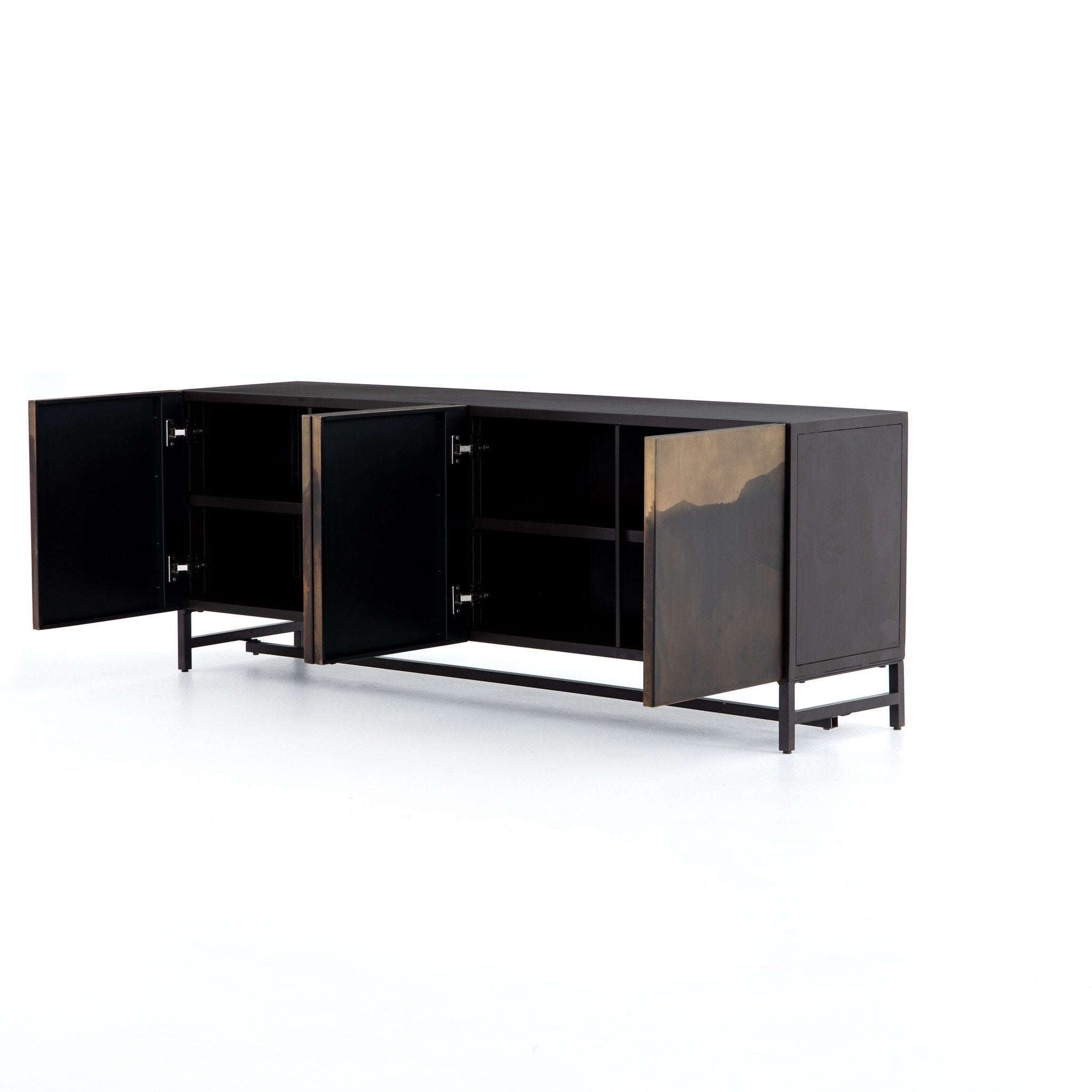 Stormy Media Console - Aged Brown