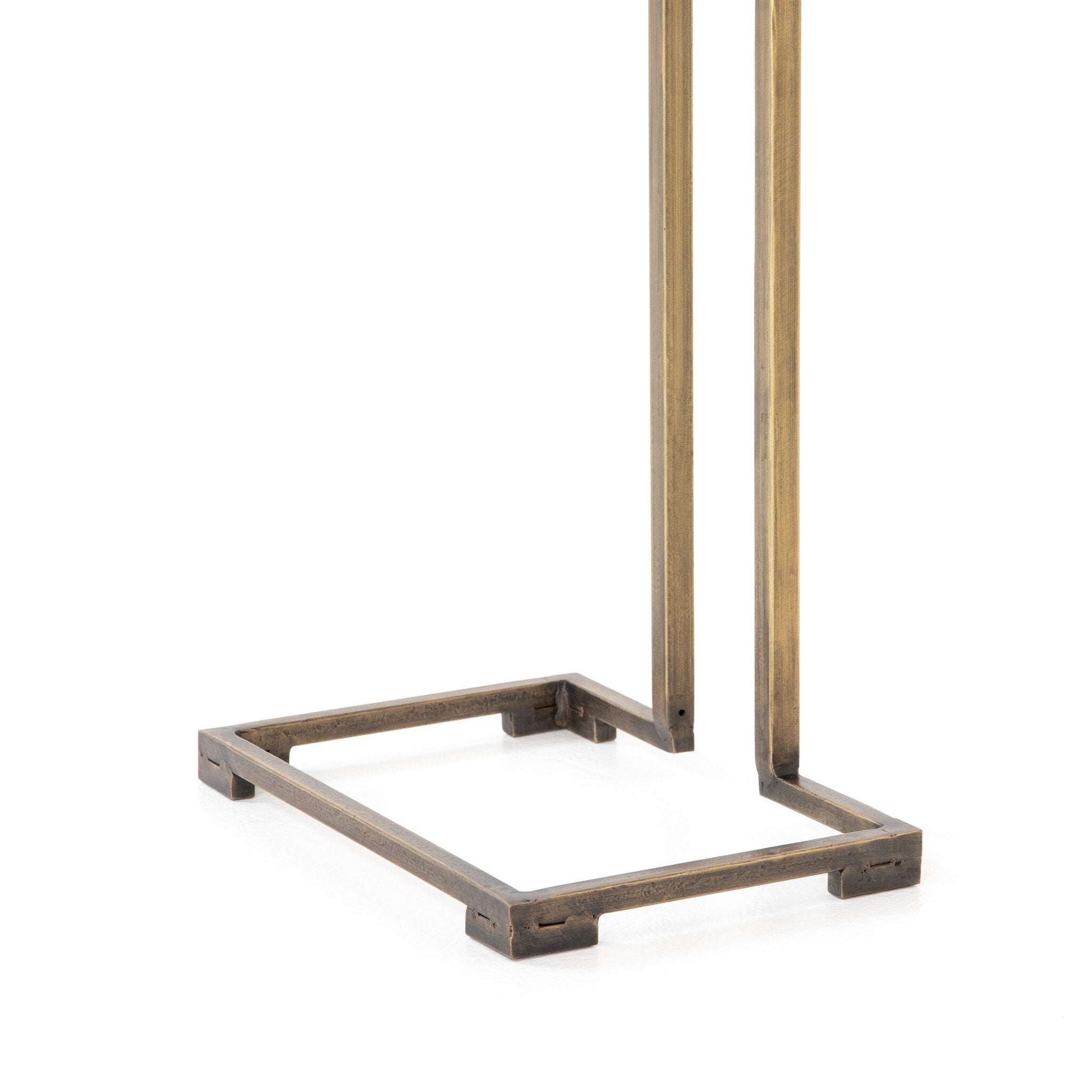 Acid Etch C Table - Acid Etched Aged Brass