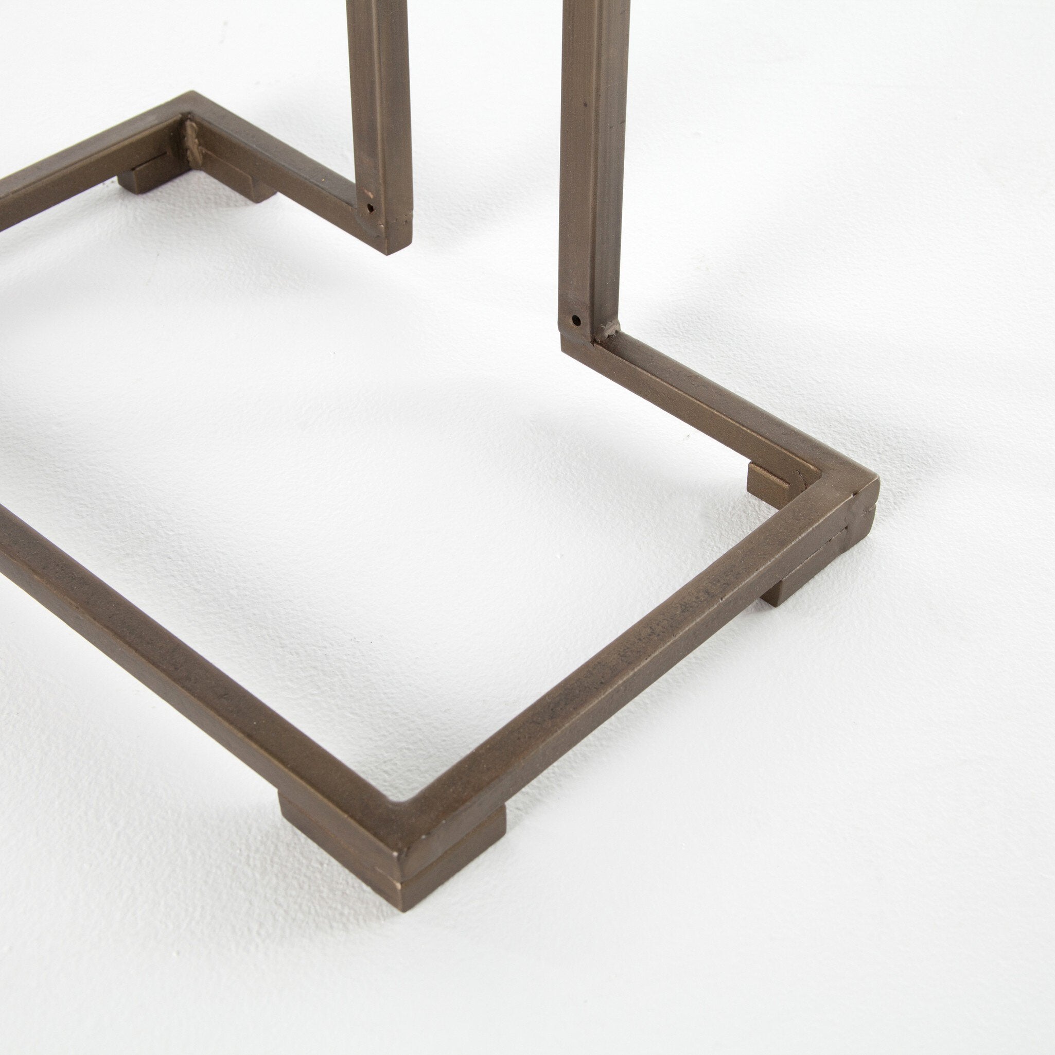 Acid Etch C Table - Acid Etched Aged Brass