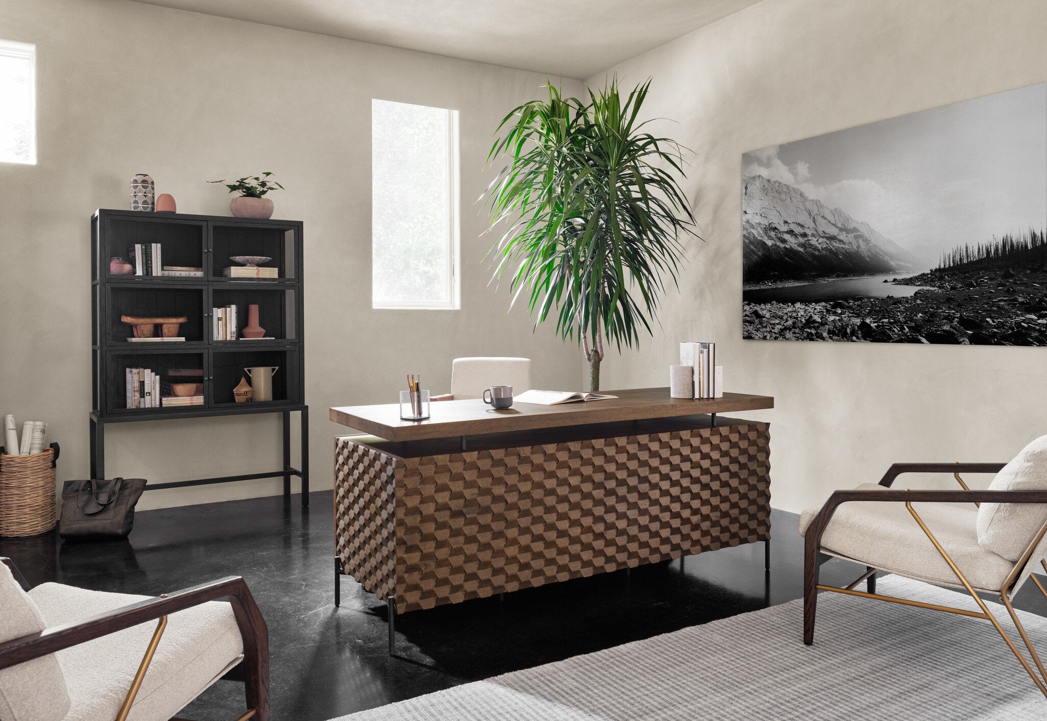 Raffael Desk - Antique Brown