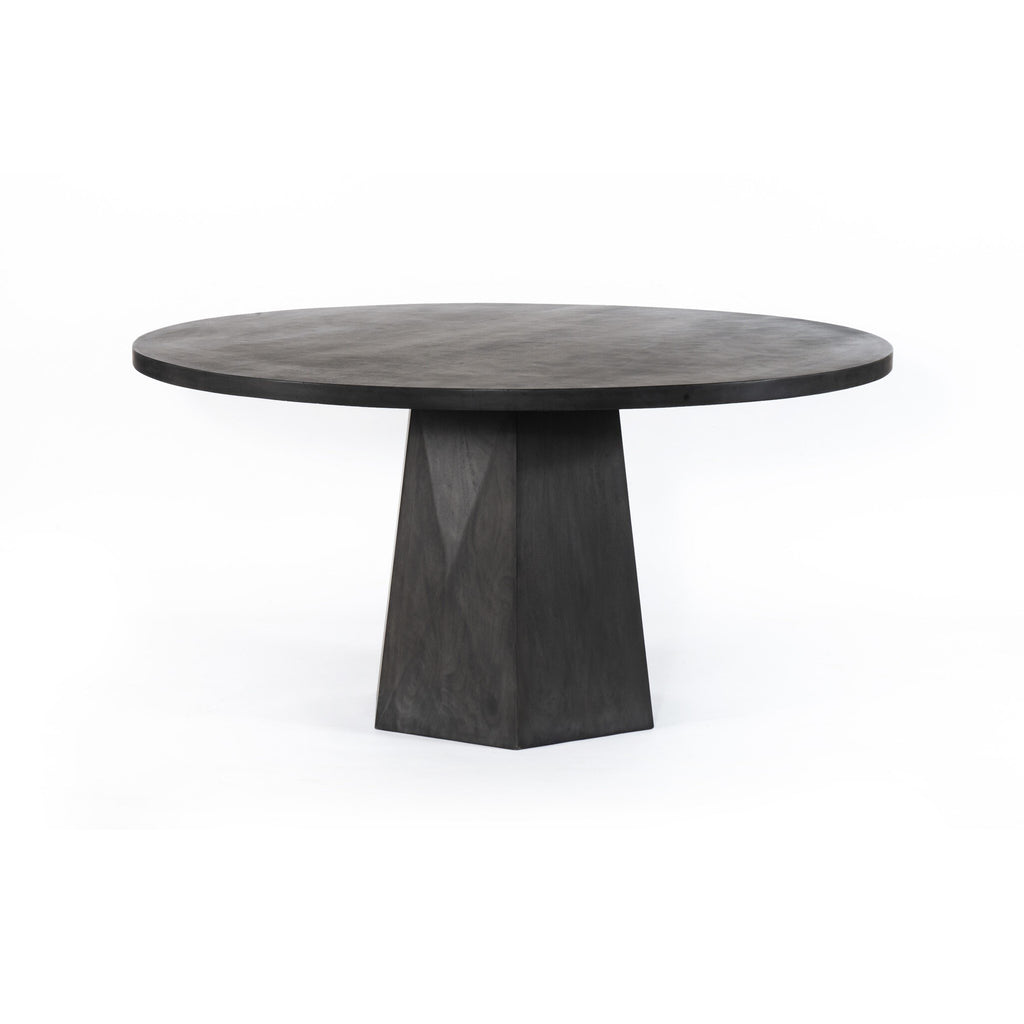 Kesling Round Dining Table - Coal Mango