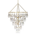 Adeline Large Round Chandelier - Gold Leaf