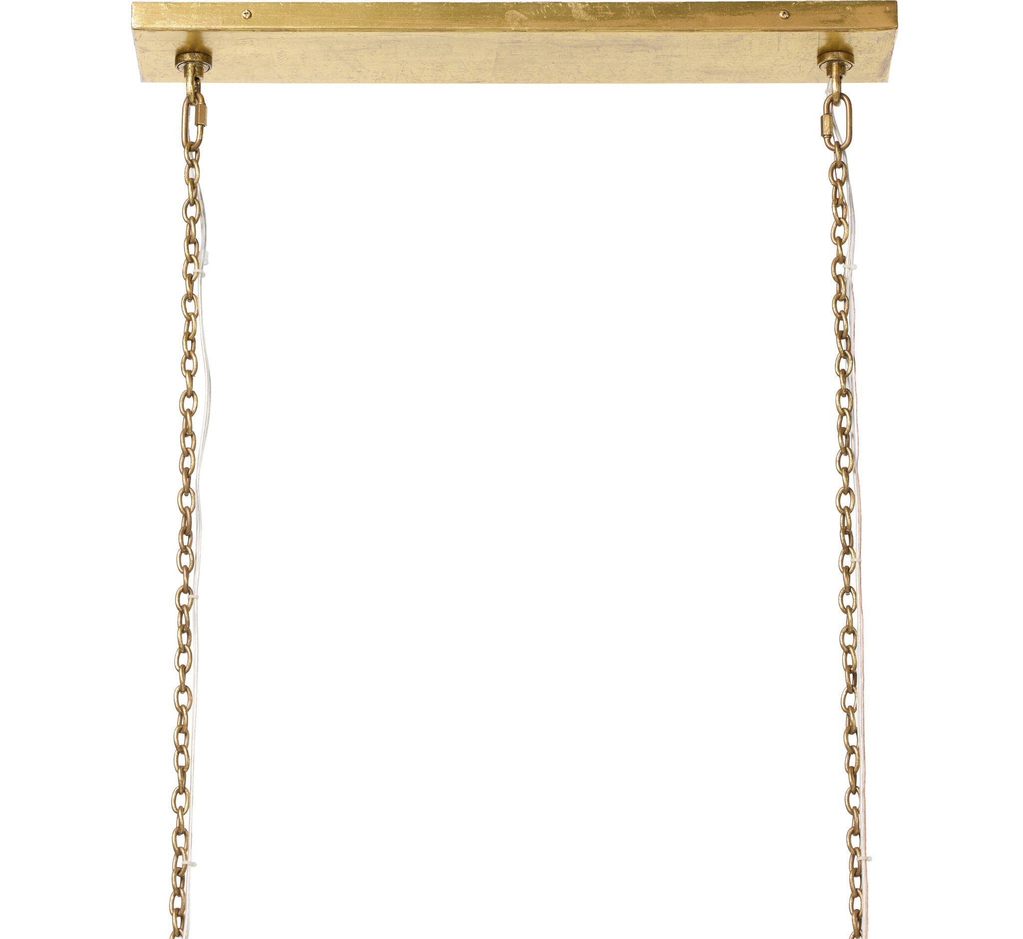 Adeline Rectangular Chandelier - Gold Leaf