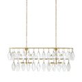 Adeline Rectangular Chandelier - Gold Leaf
