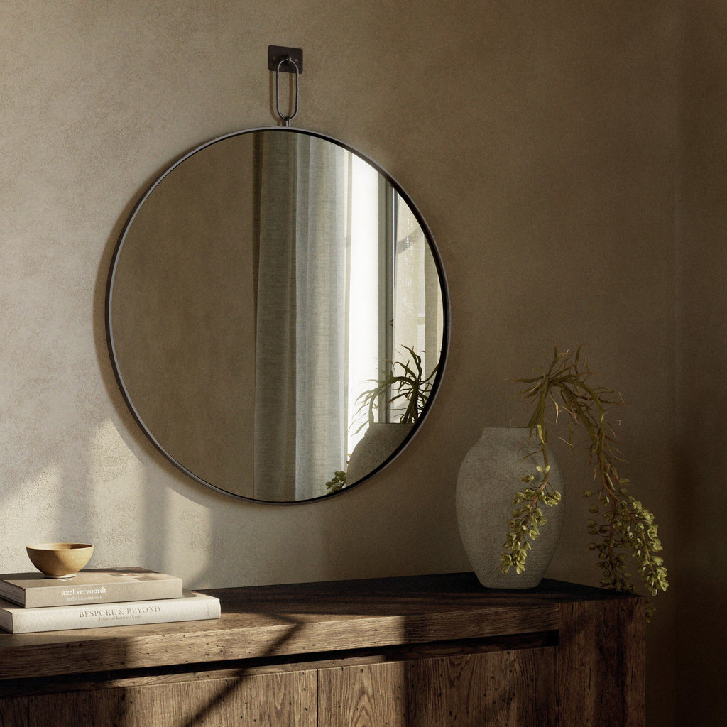 Vina Mirror - Antiqued Iron