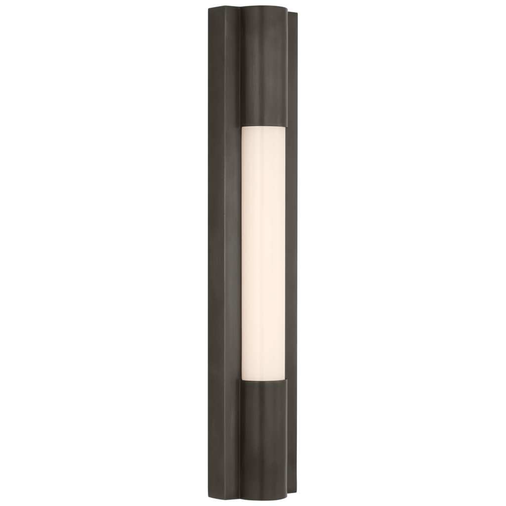 Ellington 16" Slimline Bath Light | Bronze | White Glass