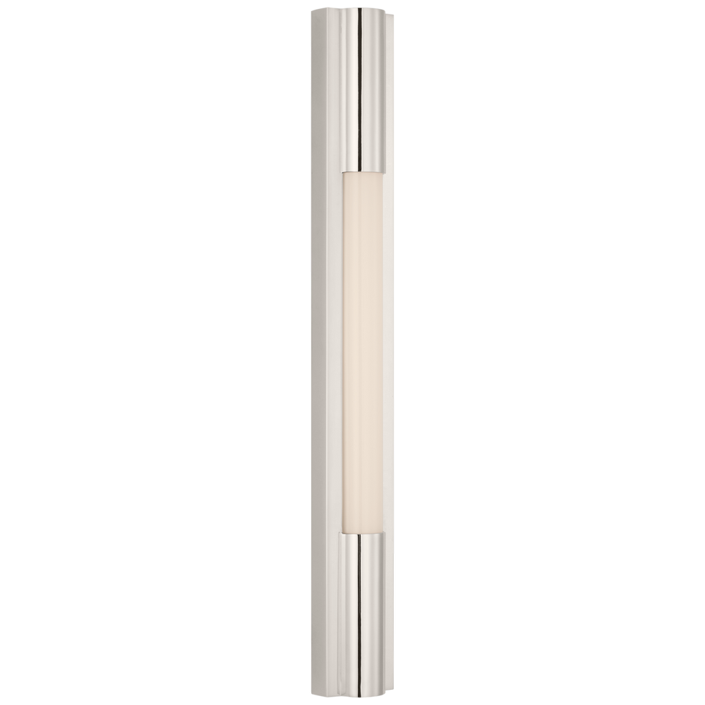 Ellington 24" Slimline Bath Light | Polished Nickel | White Glass