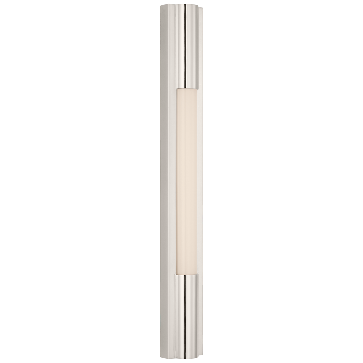 Ellington 24" Slimline Bath Light | Polished Nickel | White Glass