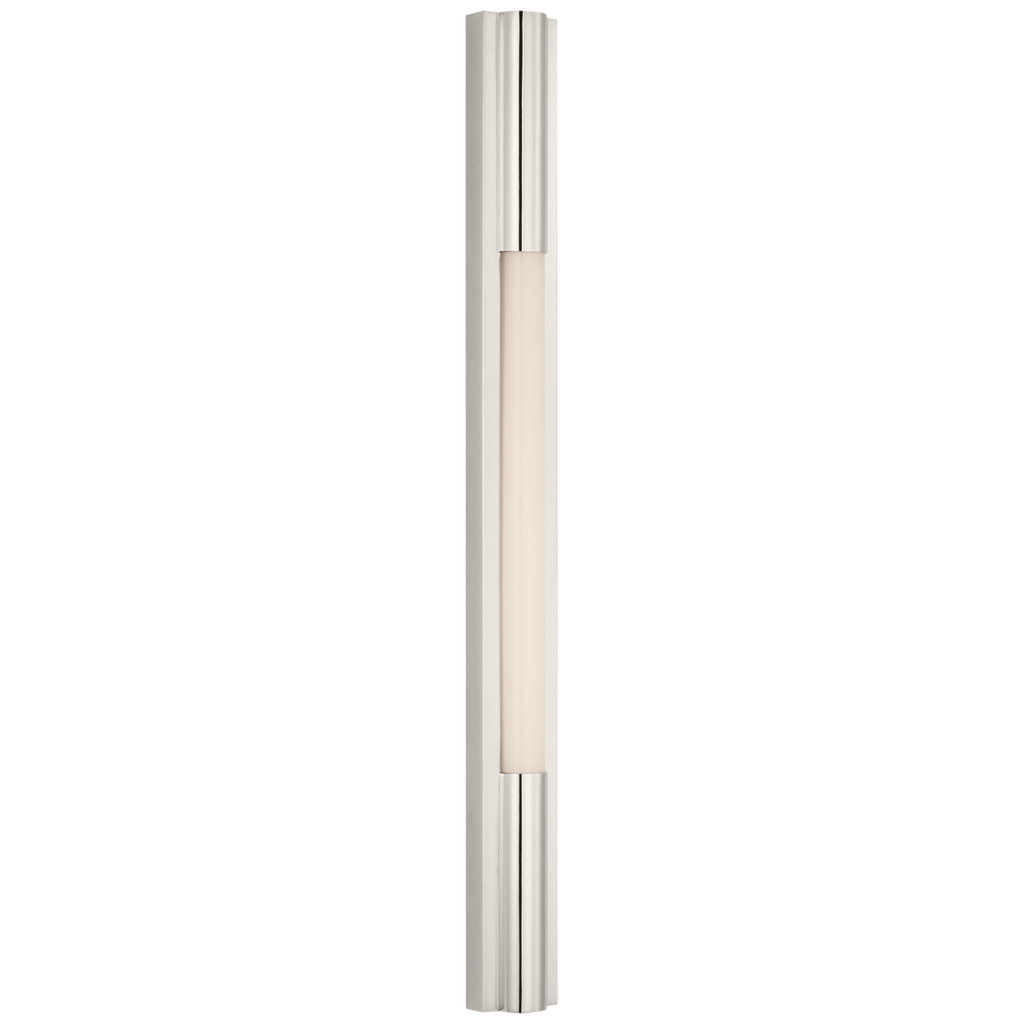Ellington 32" Slimline Bath Light | Polished Nickel | White Glass