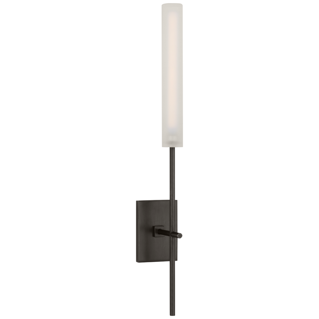 Fay 18" Sconce | Bronze | Frosted Glass