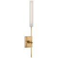Fay 18" Sconce | Hand-Rubbed Antique Brass | Frosted Glass