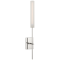 Fay 18" Sconce | Polished Nickel | Frosted Glass