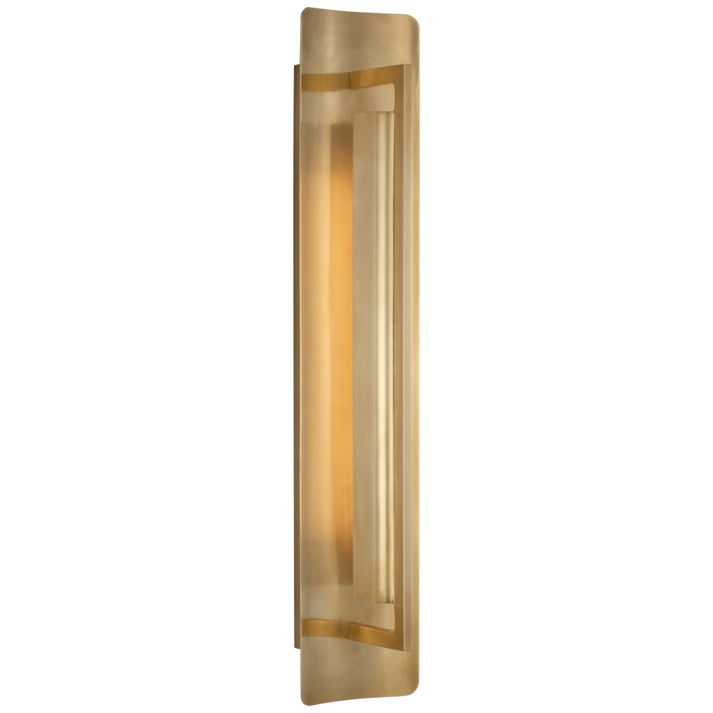Tristan 20" Reflector Sconce | Hand-Rubbed Antique Brass