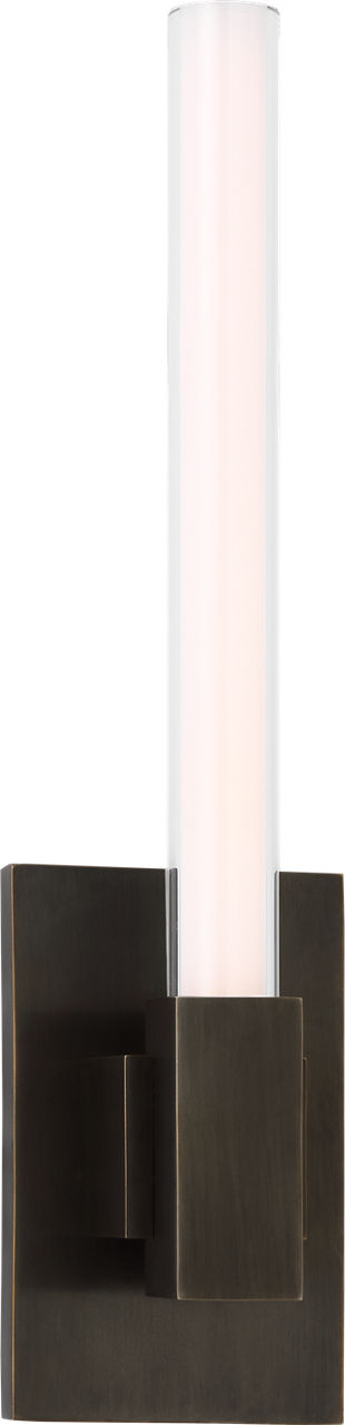 Mafra Small Sconce | Bronze | White Glass