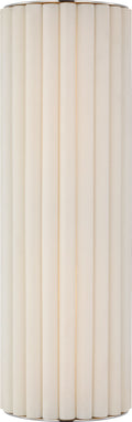 Palati Large Tall Sconce | Polished Nickel | Linen Shade
