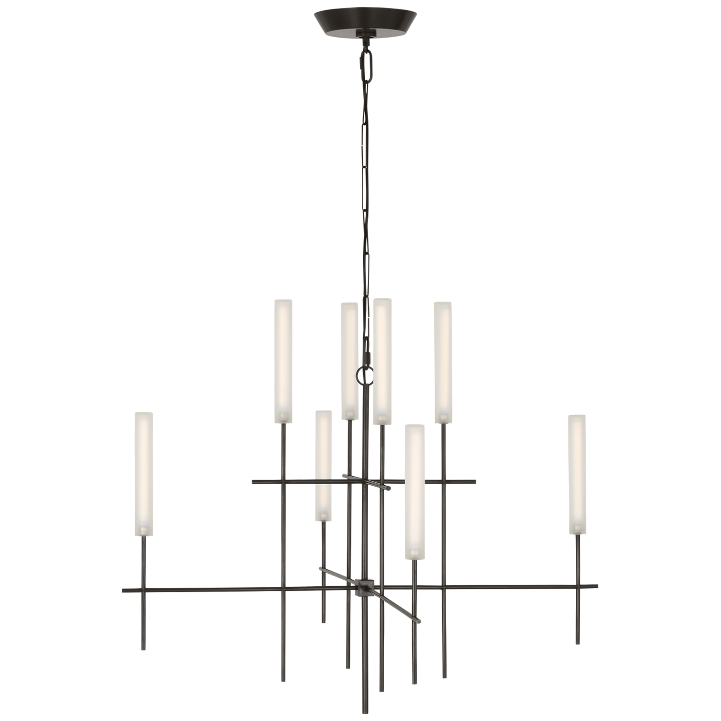 Fay 32" Chandelier | Bronze | Frosted Glass