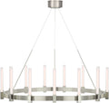 Mafra XL Chandelier | Polished Nickel | White Glass