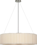 Palati Extra Large Hanging Shade | Polished Nickel | Linen Shade